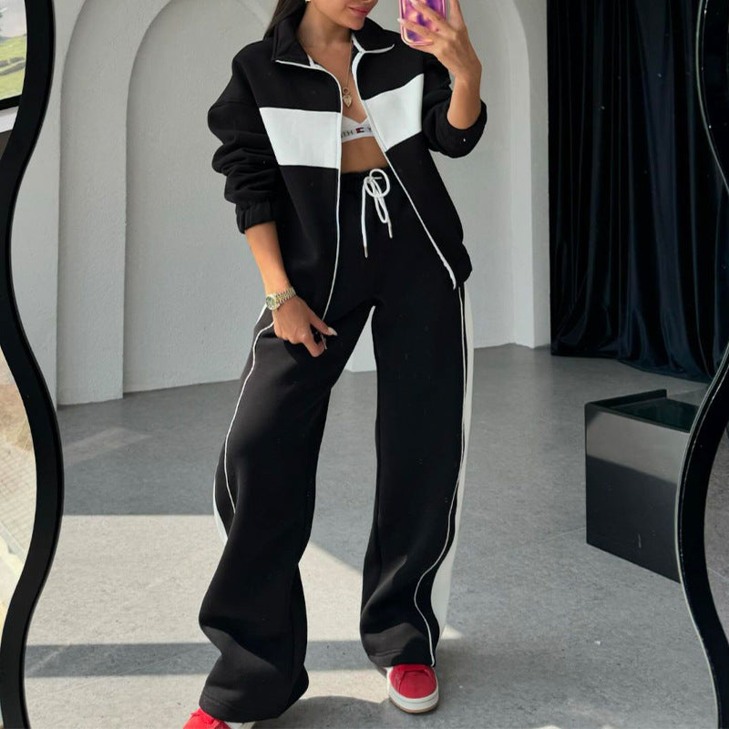 š„2025 HOT SALEš„ Women's Two-Piece Color-Block Tracksuit
