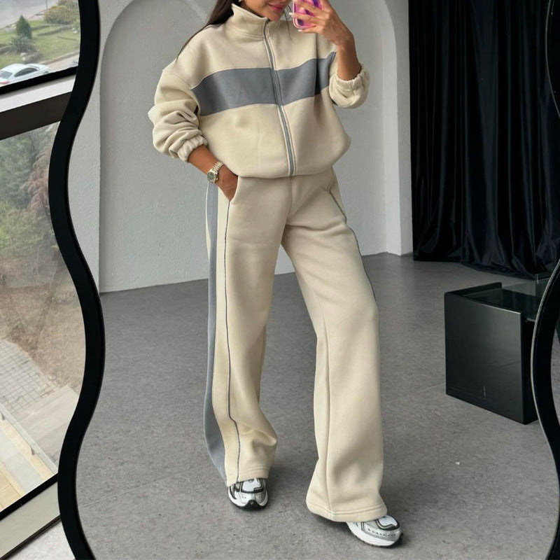 š„2025 HOT SALEš„ Women's Two-Piece Color-Block Tracksuit