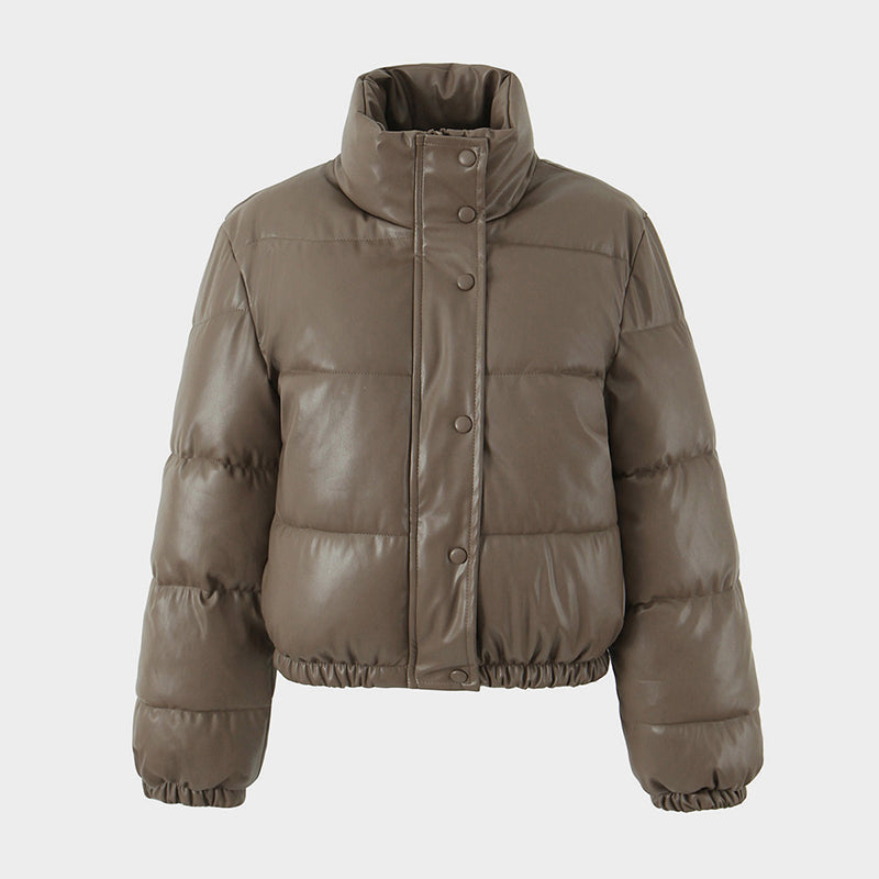 ❄️Winter Specials❄️ Women's PU Leather Quilted Jacket