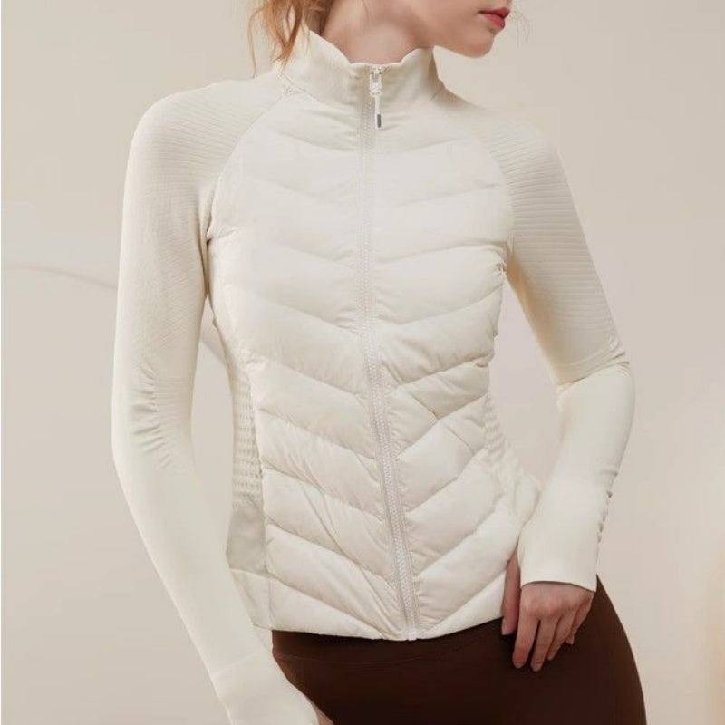 🔥2025 HOT SALE🔥 Women's Lightweight Sports Down Jacket with Thumb Holes