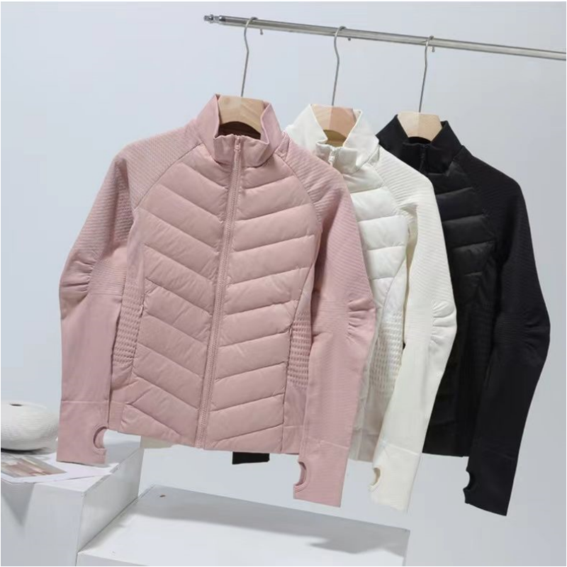 🔥2025 HOT SALE🔥 Women's Lightweight Sports Down Jacket with Thumb Holes