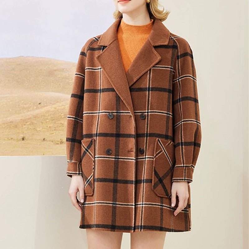 š„2025 HOT SALEš„ Women's Fashionable Plaid Warm Coat