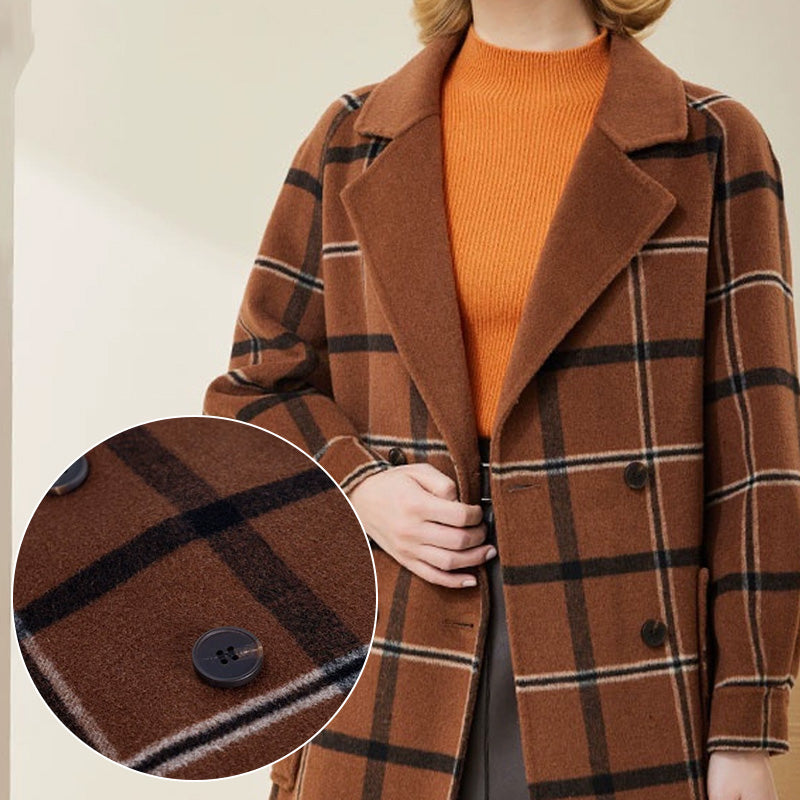 š„2025 HOT SALEš„ Women's Fashionable Plaid Warm Coat