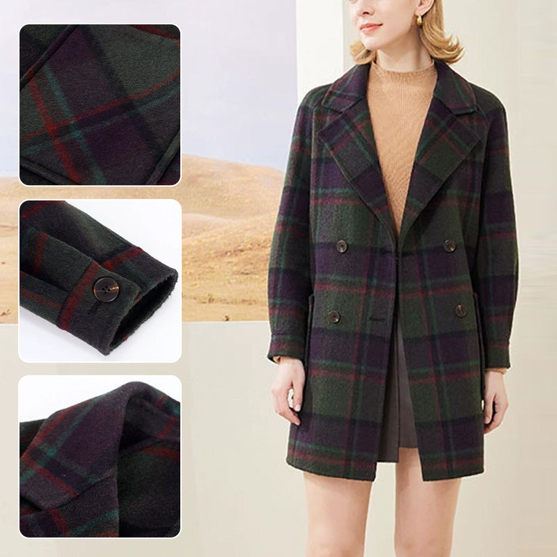 š„2025 HOT SALEš„ Women's Fashionable Plaid Warm Coat