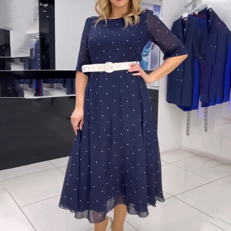 🌸Spring Specials🌸 Round Neck Belted Half Sleeve Dress