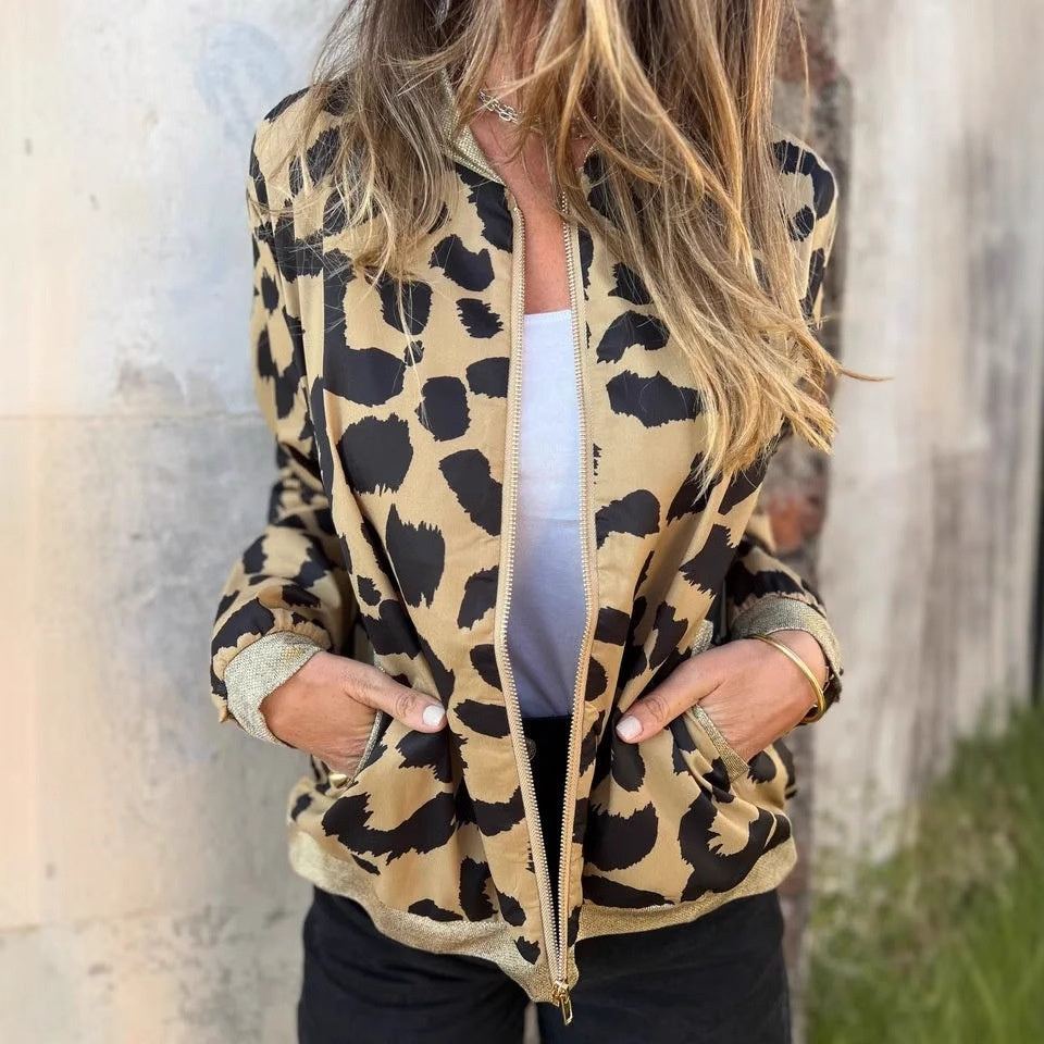 🌸Spring Specials🌸 Women's Leopard Print Zip Up Jacket