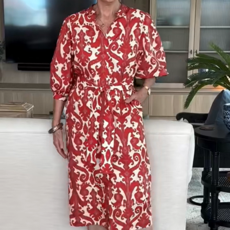 🌸Spring Specials🌸 Women’s Elegant Trendy Print Red Dress