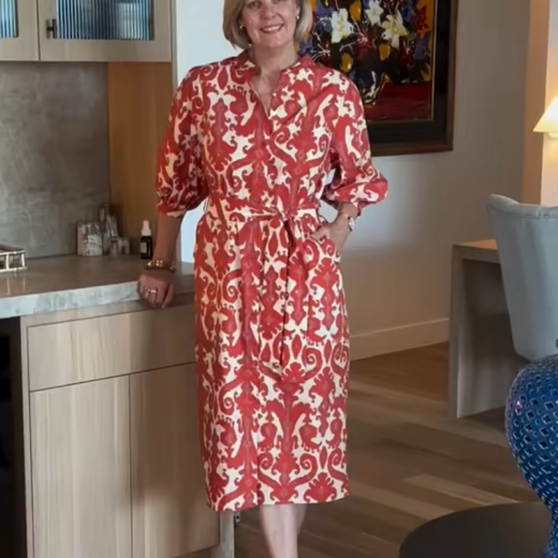 🌸Spring Specials🌸 Women’s Elegant Trendy Print Red Dress