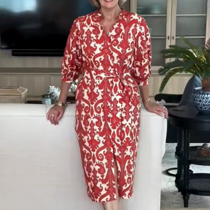 🌸Spring Specials🌸 Women’s Elegant Trendy Print Red Dress