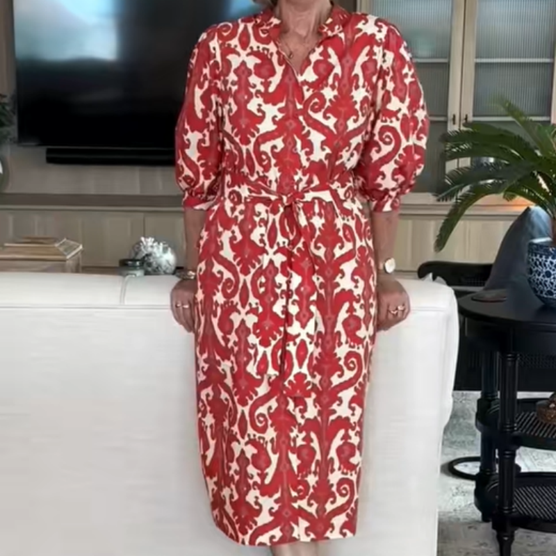 🌸Spring Specials🌸 Women’s Elegant Trendy Print Red Dress
