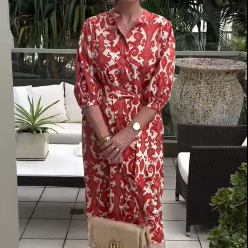 🌸Spring Specials🌸 Women’s Elegant Trendy Print Red Dress