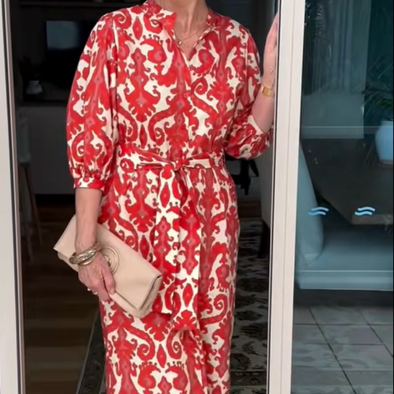 🌸Spring Specials🌸 Women’s Elegant Trendy Print Red Dress