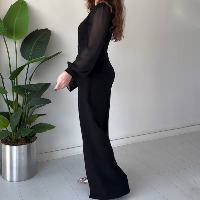 🌸Spring Specials🌸 V-neck Long Sleeve Slit Maxi Dress