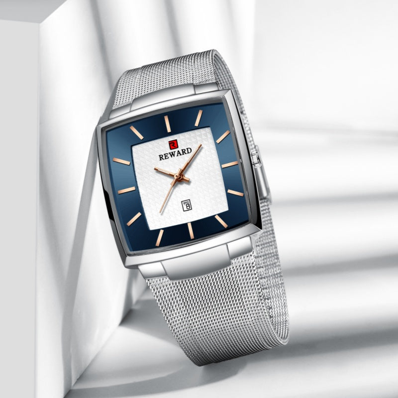 ⏳Time-limited Special⌛Men’s Ultra-thin Square Mesh Belt Quartz Watch