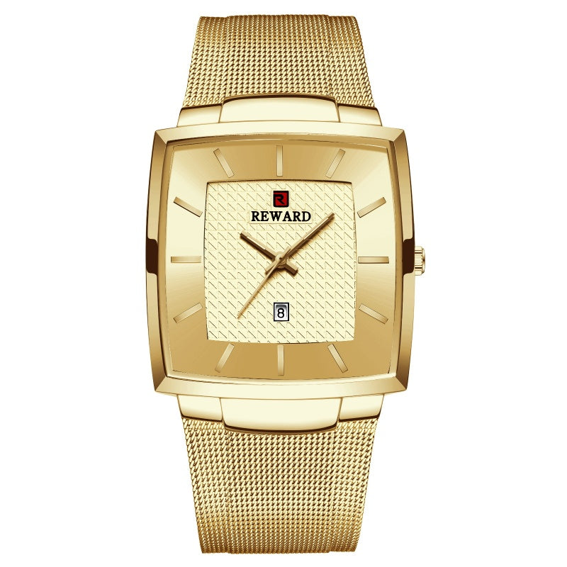 ⏳Time-limited Special⌛Men’s Ultra-thin Square Mesh Belt Quartz Watch