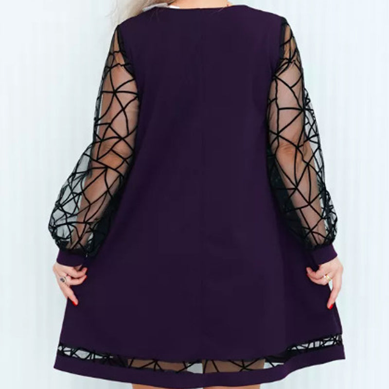 🌸Spring Specials💐 Women's Patchwork Round Neck Dress