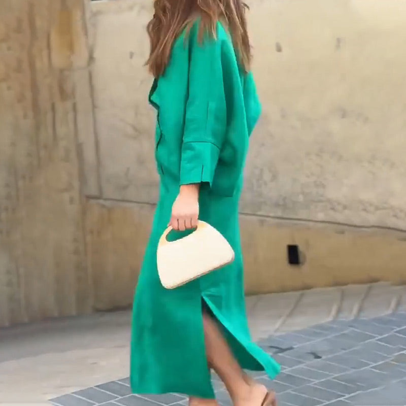 🌸Spring Specials🌸 Women’s 2-Piece Oversized Shirt & Midi Skirt Set with Belt