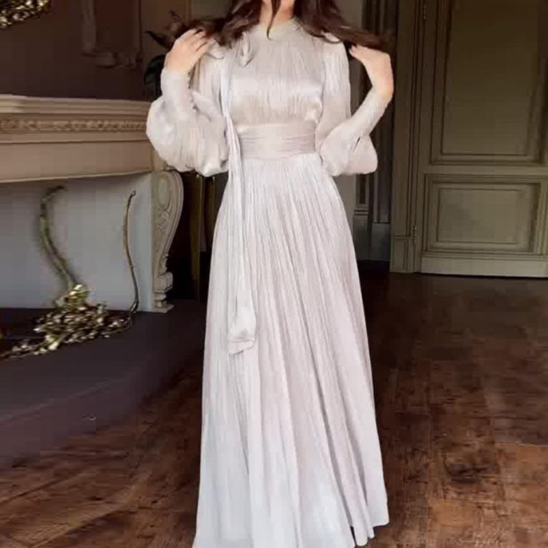 🌸Spring Specials💐 Women's Elegant Lantern Long-Sleeve Maxi Dress