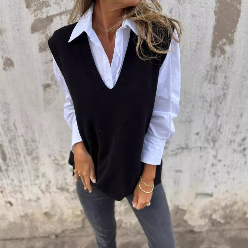 🌸Spring Specials💐 Women's Casual V-Neck Knit Sweater Vest