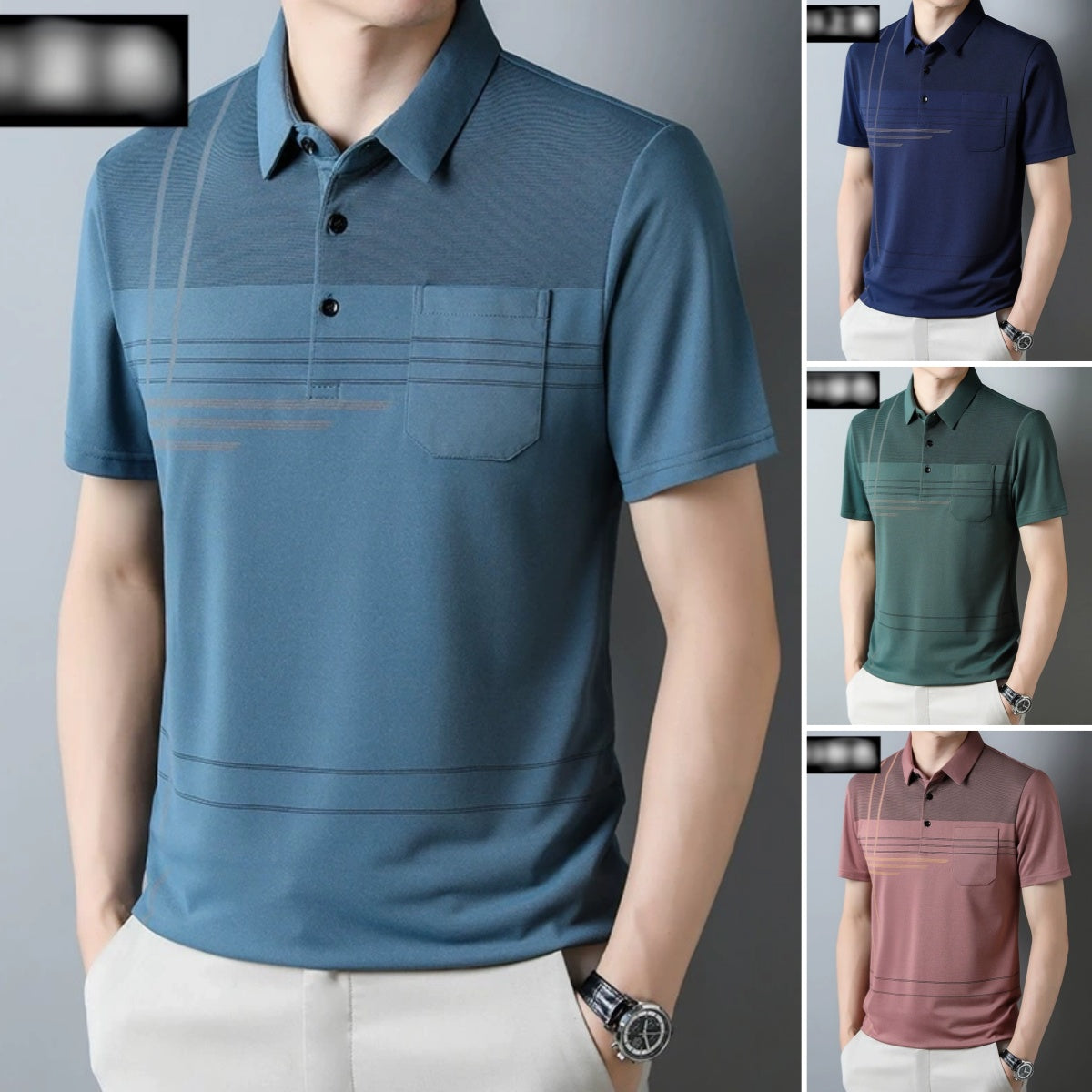 ☄️Spring Specials🎉 Men's Short Sleeve Lapel T-Shirt