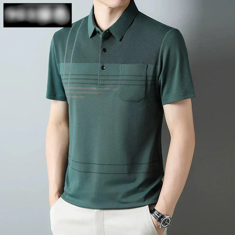 ☄️Spring Specials🎉 Men's Short Sleeve Lapel T-Shirt