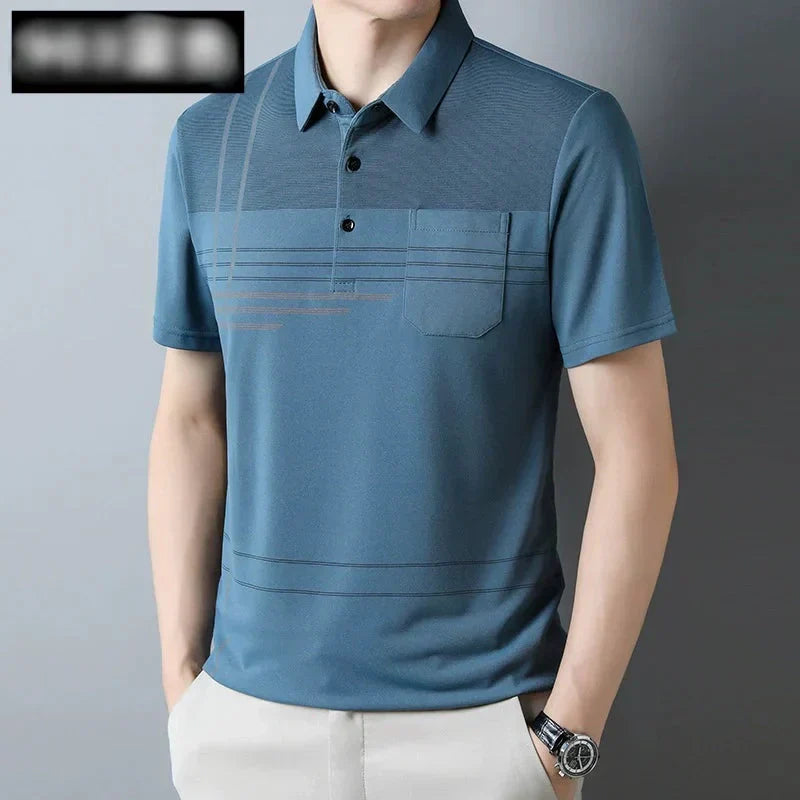 ☄️Spring Specials🎉 Men's Short Sleeve Lapel T-Shirt
