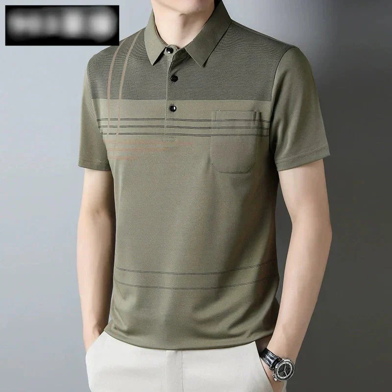 ☄️Spring Specials🎉 Men's Short Sleeve Lapel T-Shirt