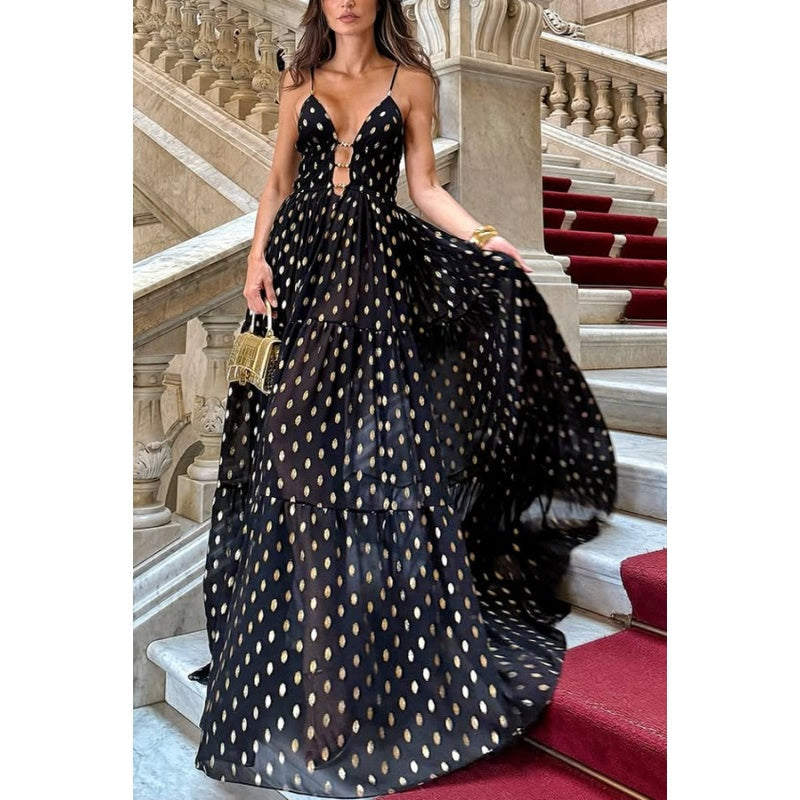 🌸Spring Specials💐 Spaghetti Strap Polka Dot Maxi Dress