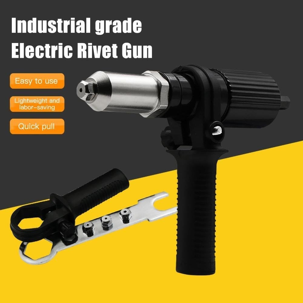 💯 Professional Rivet Gun Adapter Kit with 4Pcs Different Matching Nozzle Bolts