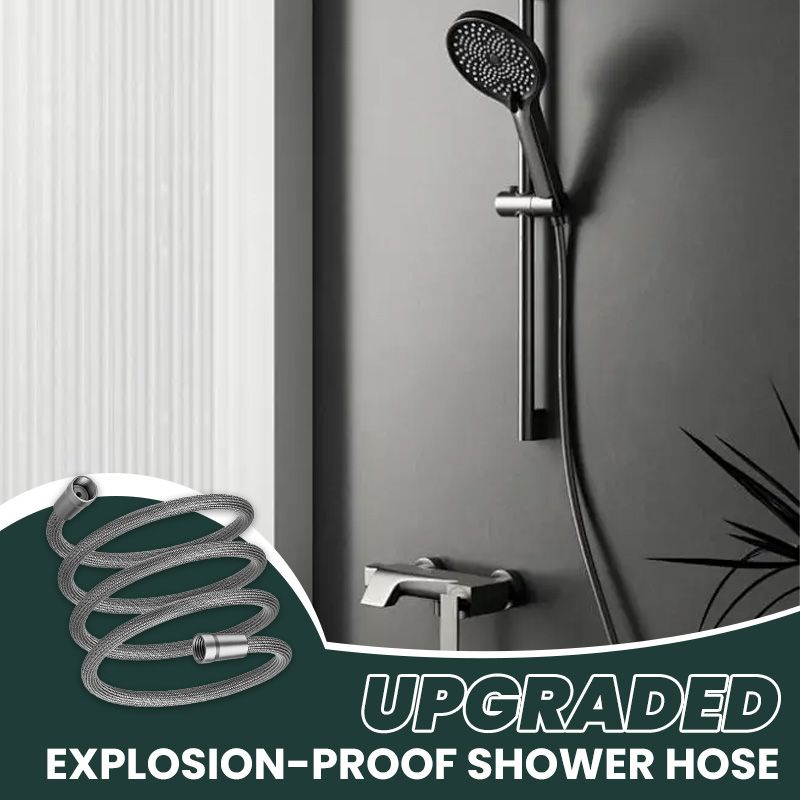 💯 Upgraded Explosion-proof Braided Shower Hose - Anti-leak