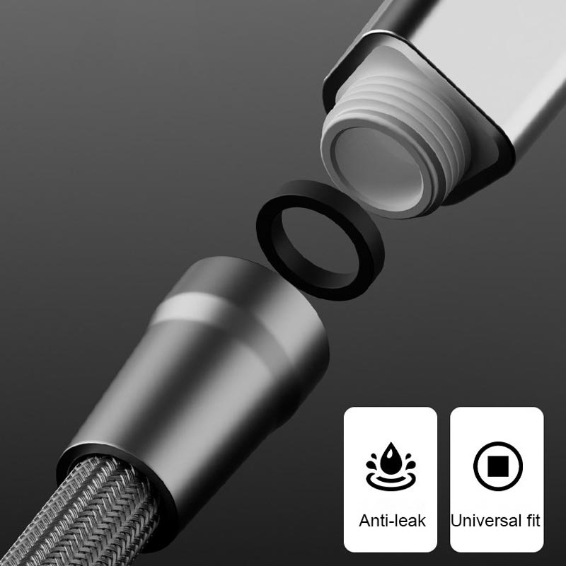 💯 Upgraded Explosion-proof Braided Shower Hose - Anti-leak