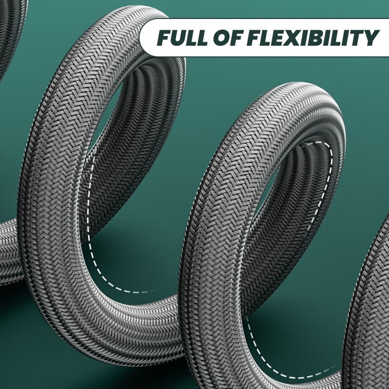 💯 Upgraded Explosion-proof Braided Shower Hose - Anti-leak