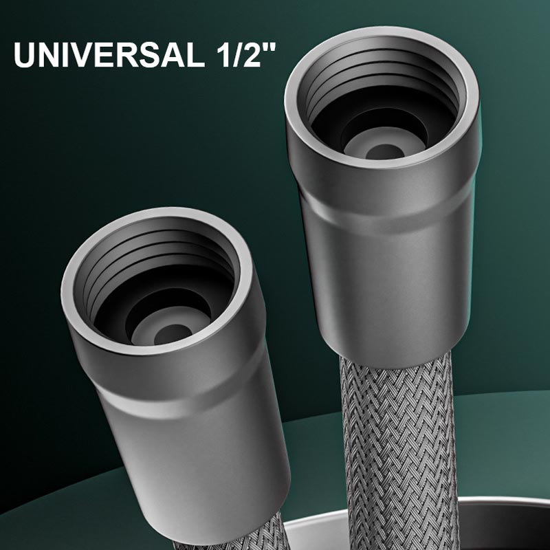 💯 Upgraded Explosion-proof Braided Shower Hose - Anti-leak