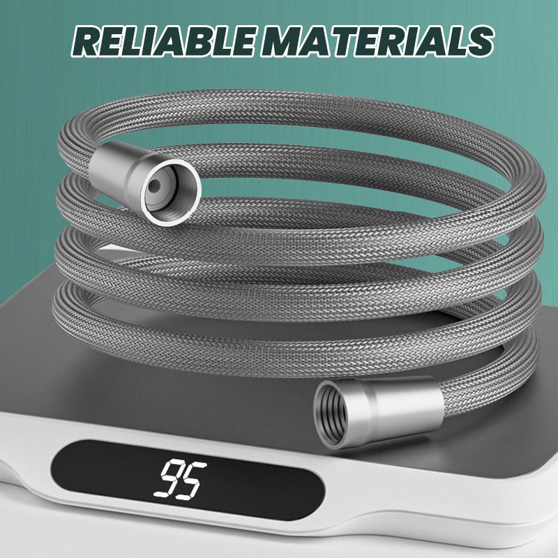 💯 Upgraded Explosion-proof Braided Shower Hose - Anti-leak