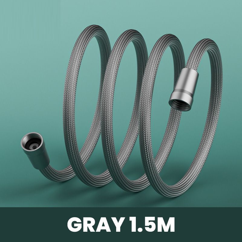 💯 Upgraded Explosion-proof Braided Shower Hose - Anti-leak