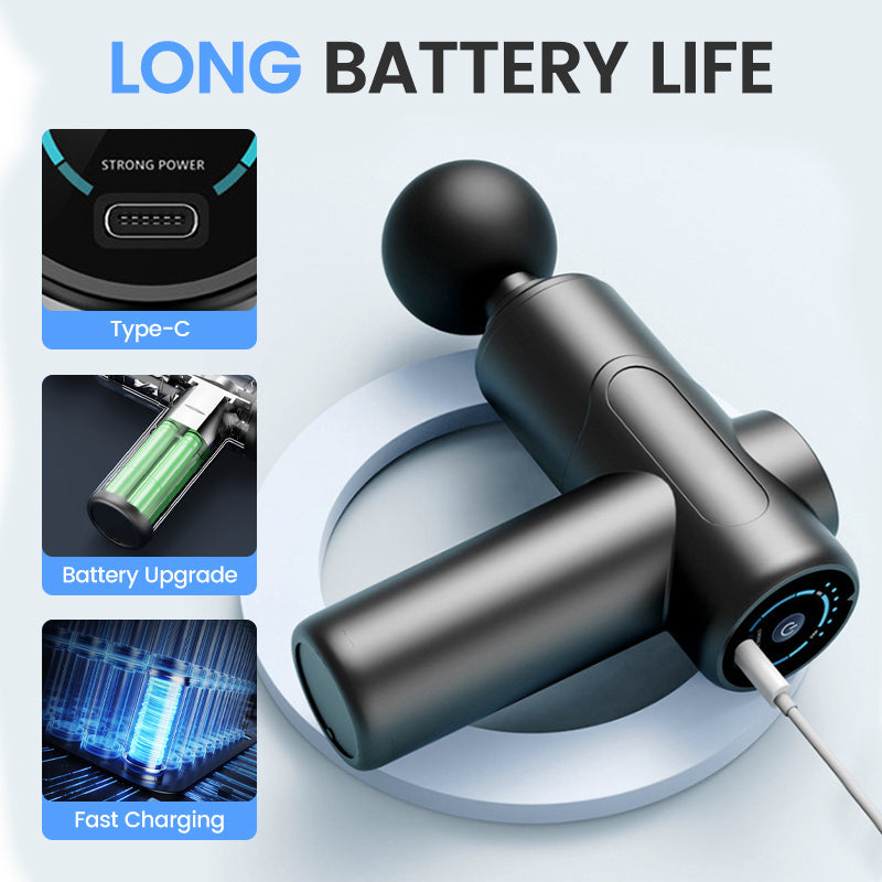 ⏳Time-limited Special⌛Portable Deep Tissue Massager with 6 Speeds & 4 Heads🎁