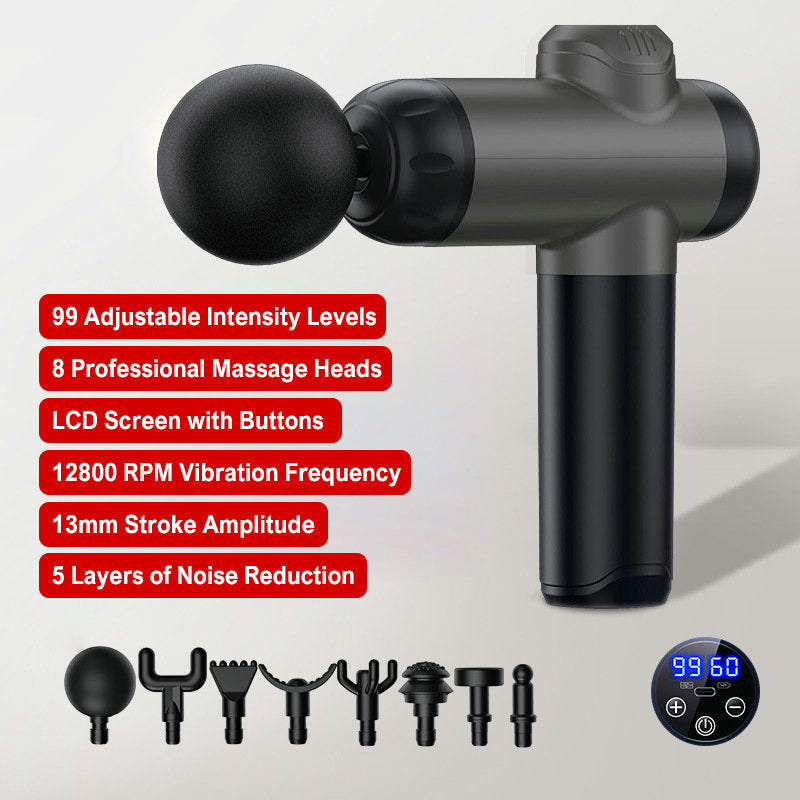 ⏳Time-limited Special⌛Portable Deep Tissue Massager with 6 Speeds & 4 Heads🎁