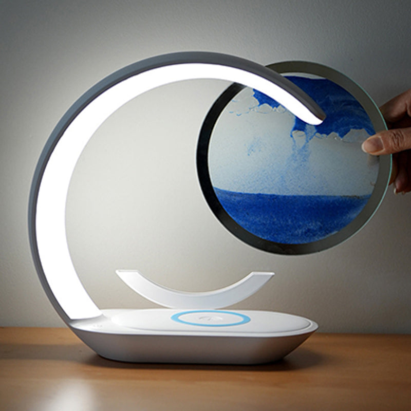 ⏳Time-limited Special⌛ Moving Sand Art Lamp with Wireless Charging Panel