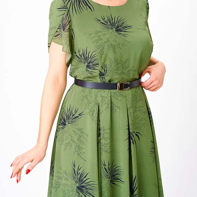 🌸Spring Specials💐 Women's A-Line Midi Dress with Belt👗