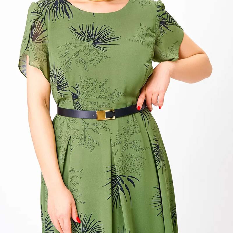 🌸Spring Specials💐 Women's A-Line Midi Dress with Belt👗