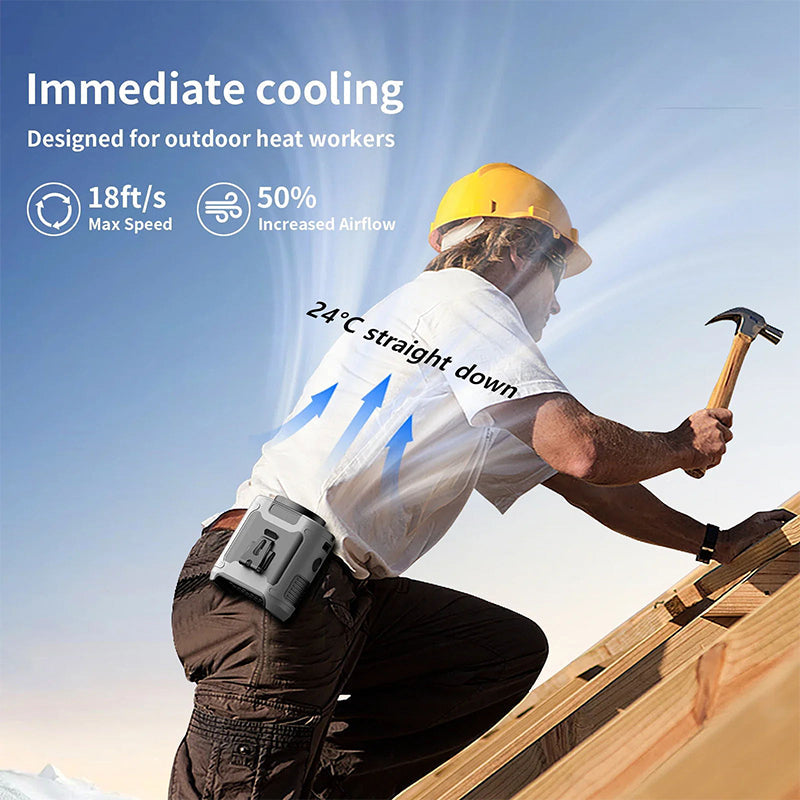 ⏳Time-limited Special⌛Multi-Functional Powerful Anti-Drop Waist Clip Fan