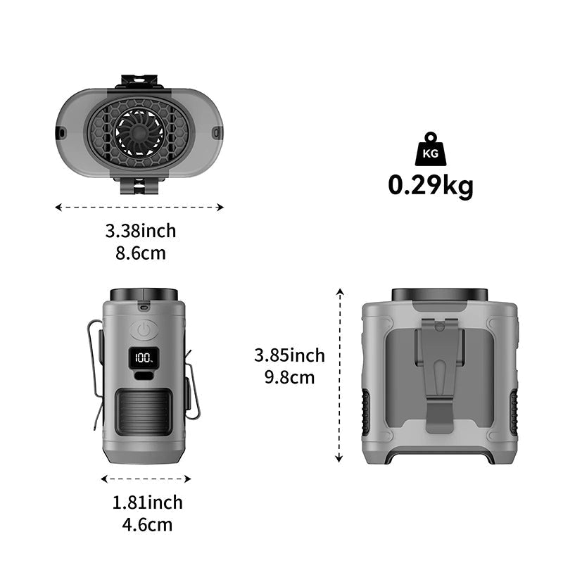 ⏳Time-limited Special⌛Multi-Functional Powerful Anti-Drop Waist Clip Fan