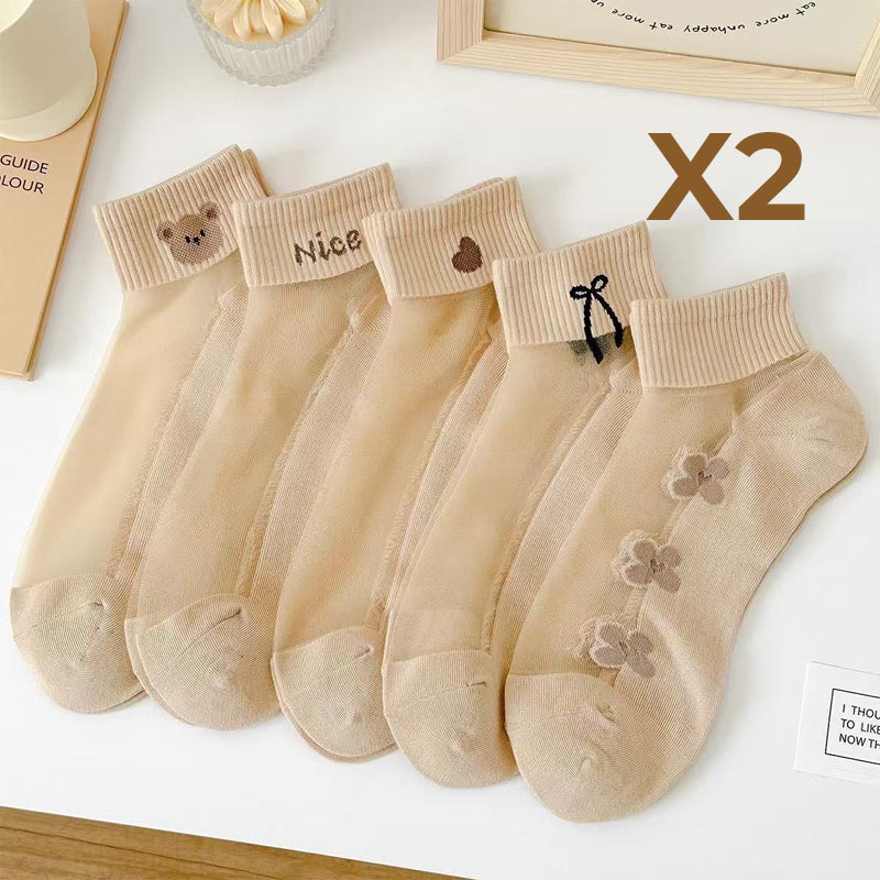 🌴Summer Specials🌴Women's Breathable Mesh Patchwork Ankle Socks✨
