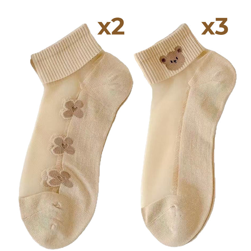 🌴Summer Specials🌴Women's Breathable Mesh Patchwork Ankle Socks✨