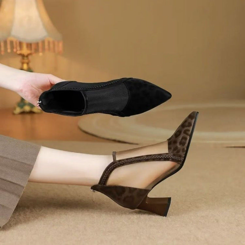 ⏳Time-limited Special⌛Women's Sexy Mesh Pointed Toe High Heels