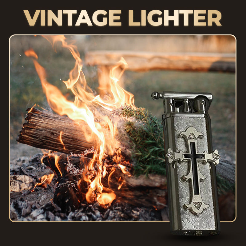 ⏳Time-limited Special⌛ Vintage Stylish Cross Design Lighter