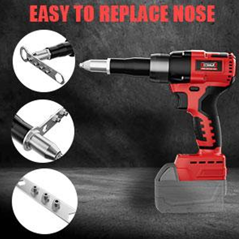 ⏳Time-limited Special⌛Portable Handheld 21V Brushless Rivet Machine with Aluminum Rivets & Storage Box