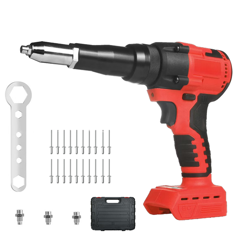 ⏳Time-limited Special⌛Portable Handheld 21V Brushless Rivet Machine with Aluminum Rivets & Storage Box