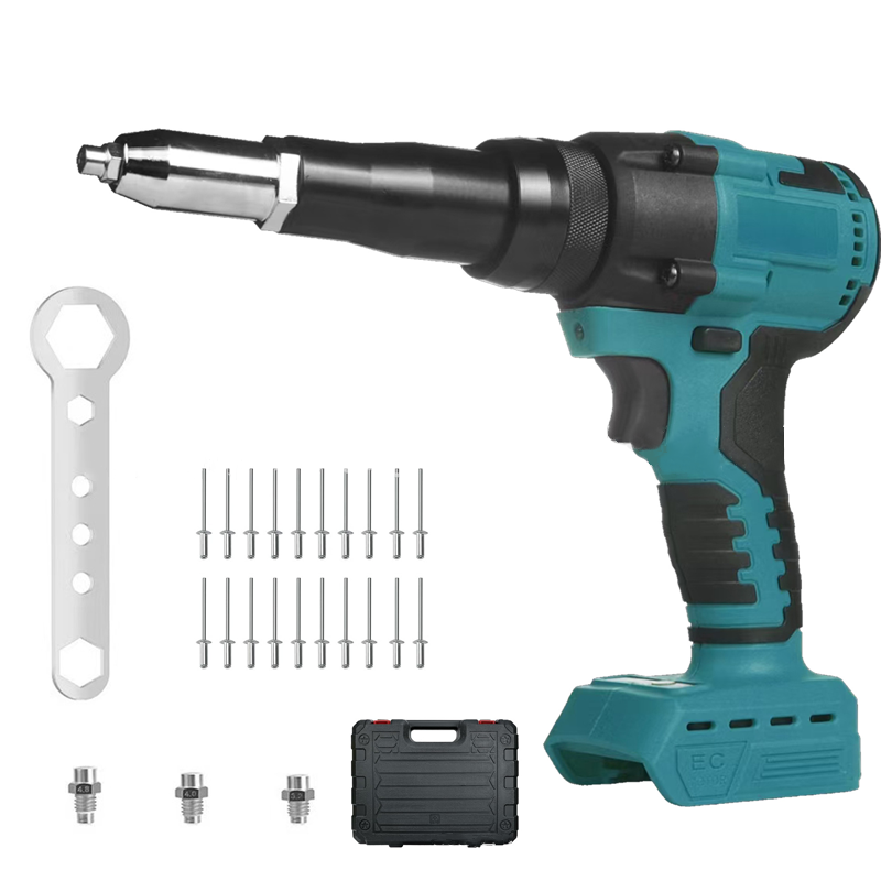 ⏳Time-limited Special⌛Portable Handheld 21V Brushless Rivet Machine with Aluminum Rivets & Storage Box