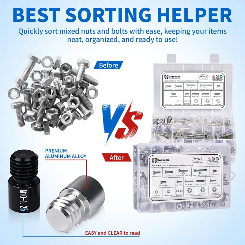 🧰Nut & Bolt Thread Checker Kit for Inspection of Fixed Bolts or Threaded Holes